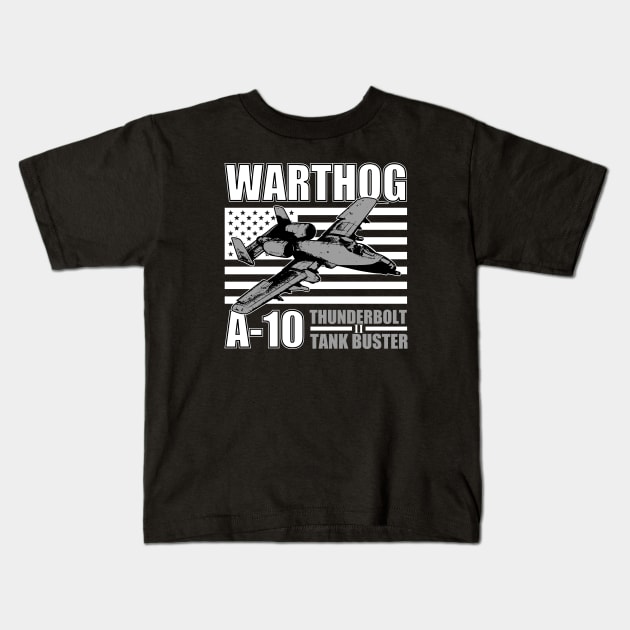 A-10 Warthog Kids T-Shirt by Firemission45